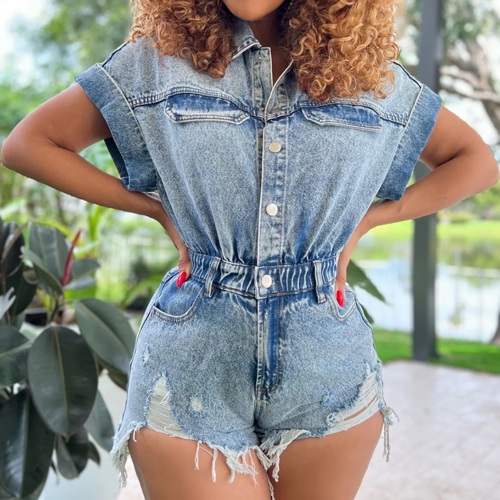 Women’s Denim Romper